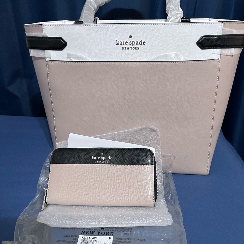 Kate Spade Black and Cream Women's Bag